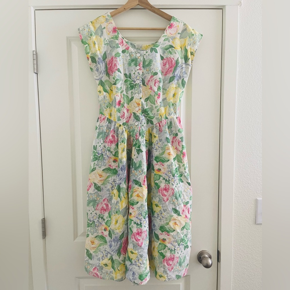 Willow Ridge Floral Midi Dress - Multicolor